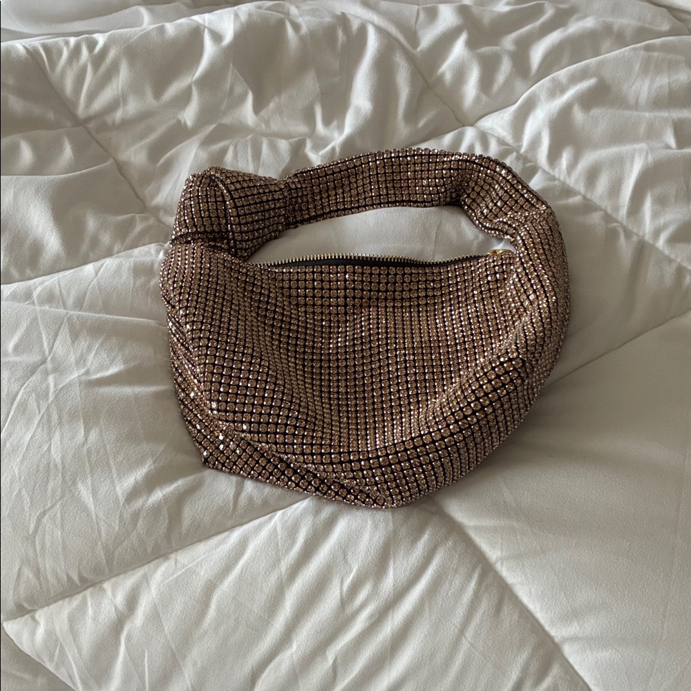 Elegant gold Sequin Beaded Women's Bag